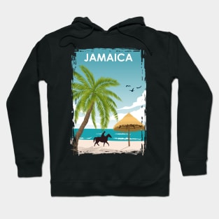 Jamaica Travel Poster Hoodie